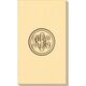 Double Circle Monogram Linen Like Guest Towels Image 3 of 5